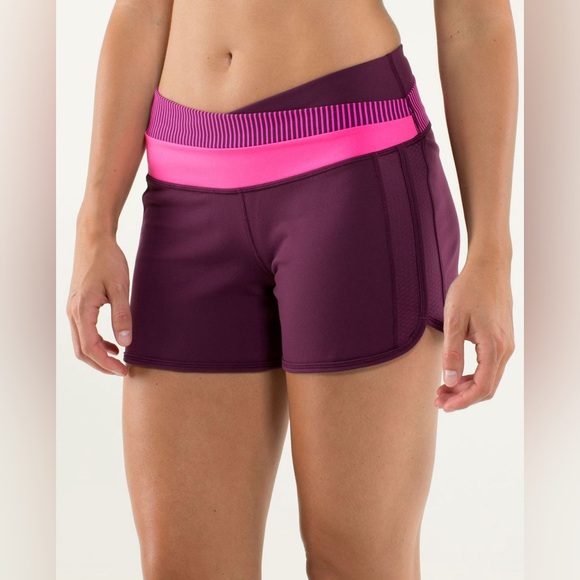 Lululemon Astro Shorts Cross Waist Running Activewear Workout Yoga Gym 4” - Picture 1 of 16